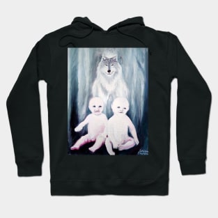 Romulus, Remus and the wolf Hoodie